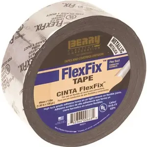 BERRY PLASTICS CORP 1141184 1.89 in. x 120 yd. Flexfix UL181B-FX Listed Tape Metallic