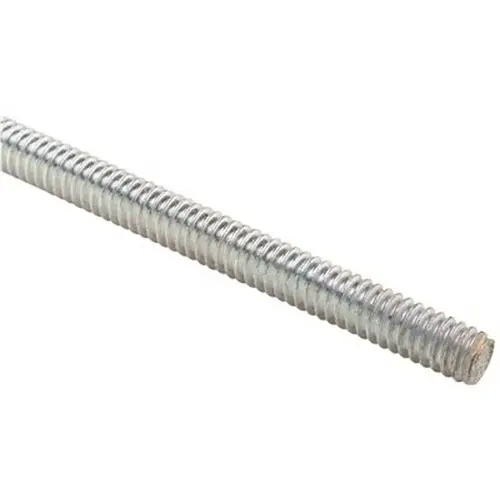 3/8 In.-16 x 10 Ft. Continuous Thread Threaded Rod Silver