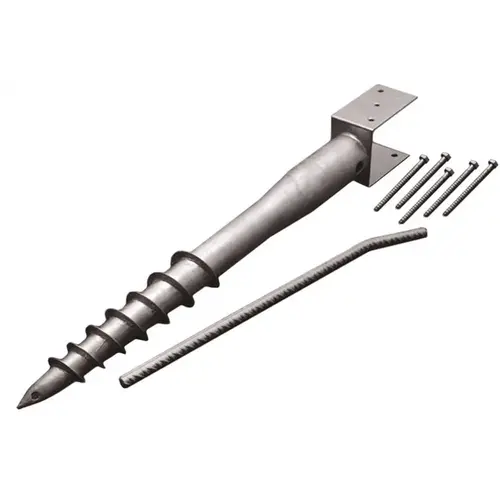 No-Dig Ground Screw Silver No-Dig Ground Screw Silver