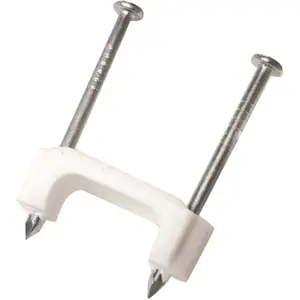 Gardner Bender PS-550 1/2 in. Plastic Staple White - pack of 500