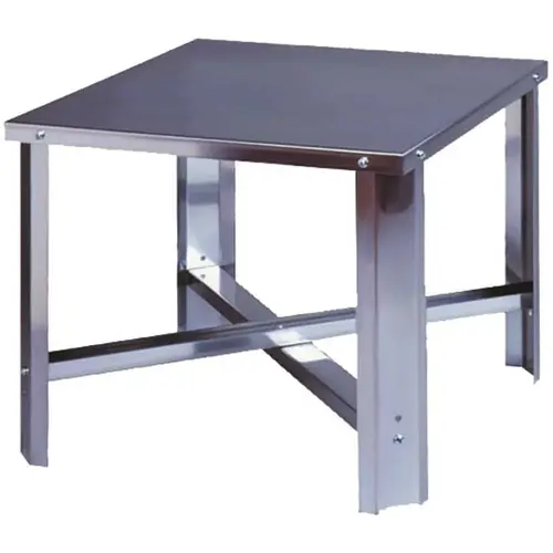 24 in. x 24 in. x 18 in. Water Heater Stand 1200 LB Limit Silver Metallic