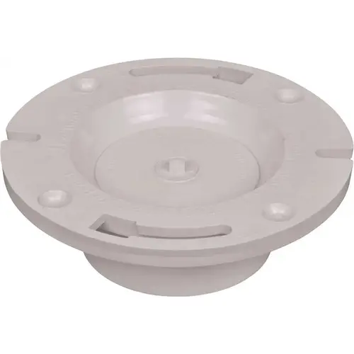 Flush-Tite Plastic Closet Flange for 3 in. or 4 in. PVC Pipe with Knockout White Flush-Tite Plastic Closet Flange for 3 in. or 4 in. PVC Pipe with Knockout White