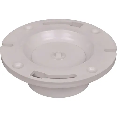 Flush-Tite Plastic Closet Flange for 3 in. or 4 in. PVC Pipe with Knockout White Flush-Tite Plastic Closet Flange for 3 in. or 4 in. PVC Pipe with Knockout White