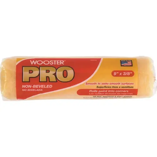 9 in. x 3/8 in. Pro High Density Knit Non-Beveled Roller Cover 9 in. x 3/8 in. Pro High Density Knit Non-Beveled Roller Cover