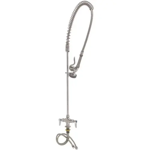 2-Handle Pull-Down Sprayer Kitchen Faucet in Polished Chrome