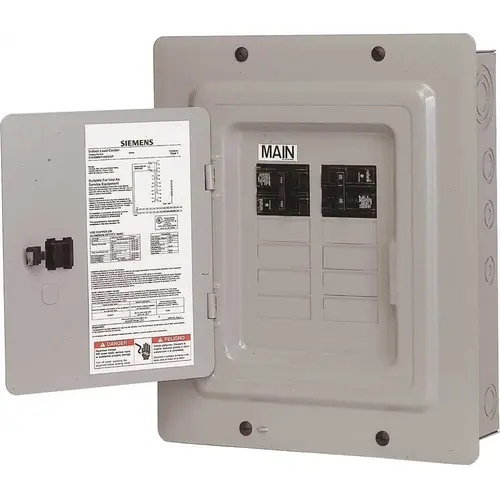 100 Amp 10-Space 20-Circuit Main Breaker Load Center Renovation Value-Pack Gray 100 Amp 10-Space 20-Circuit Main Breaker Load Center Renovation Value-Pack Gray