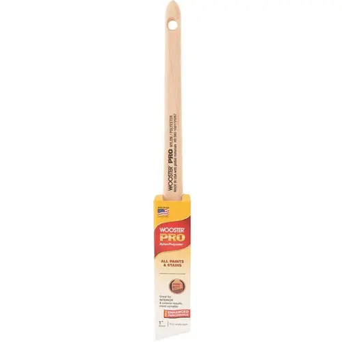 1 in. Pro Nylon/Polyester Thin Angle Sash Brush 1 in. Pro Nylon/Polyester Thin Angle Sash Brush