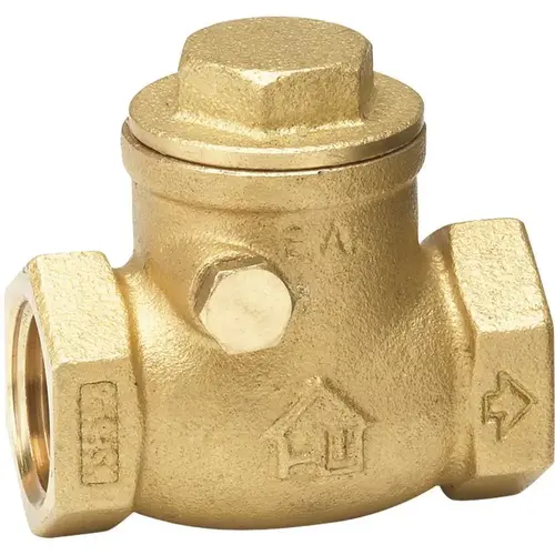 1-1/2 in. Lead Free Brass FIP x FIP Swing Check Valve