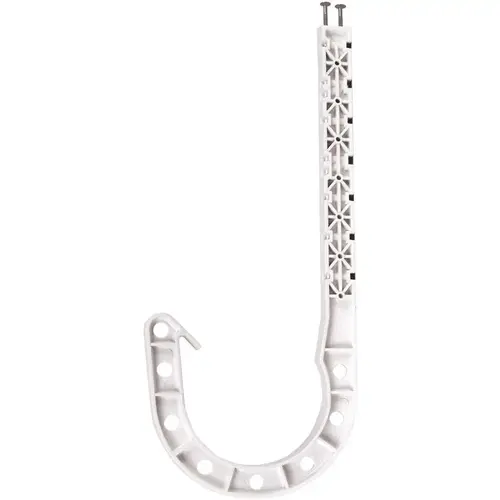 3 in. DWV J-Hook Pipe Hanger White