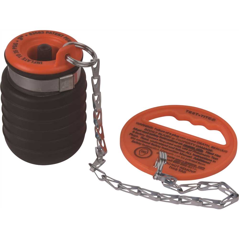 Test-Tite 83587 3 In. Nps Pressure-Relief Pneumatic Test Plug
