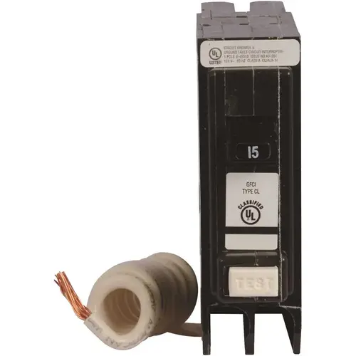 CL 15 Amp Single-Pole Self Test Ground Fault Circuit Breaker CL 15 Amp Single-Pole Self Test Ground Fault Circuit Breaker