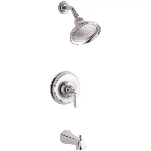 Bancroft 1-Handle 1-Spray 2.5 GPM Tub and Shower Faucet with Metal Lever in Polished Chrome (Valve Not Included) Bancroft 1-Handle 1-Spray 2.5 GPM Tub and Shower Faucet with Metal Lever in Polished Chrome (Valve Not Included)