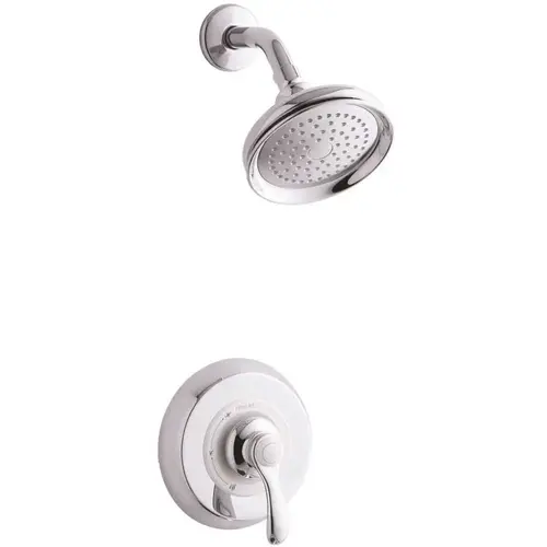 Fairfax 1-Spray 6.5 in. Single Wall Mount Fixed Shower Head in Polished Chrome Fairfax 1-Spray 6.5 in. Single Wall Mount Fixed Shower Head in Polished Chrome
