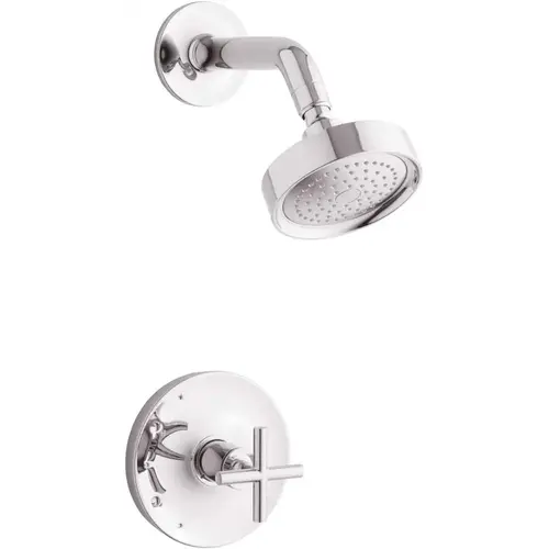 Purist 1-Spray 6.5 in. Single Wall Mount Fixed Shower Head in Polished Chrome Purist 1-Spray 6.5 in. Single Wall Mount Fixed Shower Head in Polished Chrome