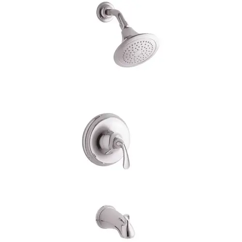 Forte Sculpted 1-Handle 1-Spray 2.5 GPM Tub and Shower Faucet with SlipFit Spout in Polished Chrome (Valve Not Included) Forte Sculpted 1-Handle 1-Spray 2.5 GPM Tub and Shower Faucet with SlipFit Spout in Polished Chrome (Valve Not Included)