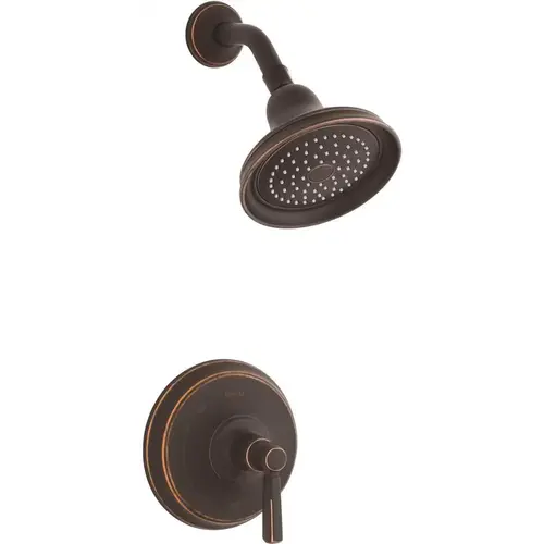 Bancroft 1-Spray 6.8 in. Single Wall Mount Fixed Shower Head in Oil-Rubbed Bronze Bancroft 1-Spray 6.8 in. Single Wall Mount Fixed Shower Head in Oil-Rubbed Bronze
