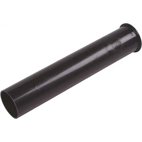 1.5 in. x 8 in. Black Flanged Strainer Tailpiece