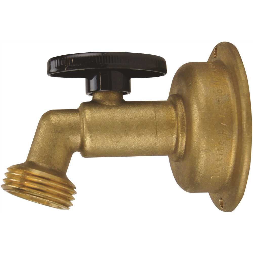 Tectite FSBSCV1234 1/2 in. Brass Quarter Turn Push-to-Connect x 3/4 in. Garden Hose Thread No Kink Hose Bibb