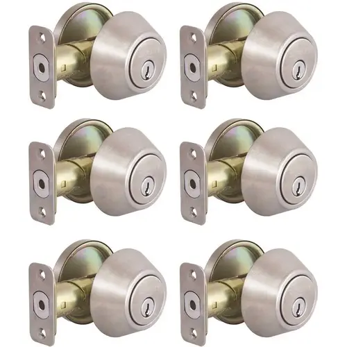 Single Cylinder Stainless Steel Deadbolt Contractor Pack Single Cylinder Stainless Steel Deadbolt Contractor Pack