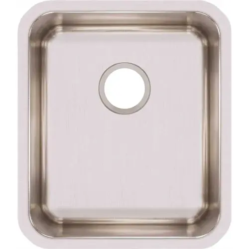Lustertone Undermount Stainless Steel 16 in. Single Bowl Kitchen Sink