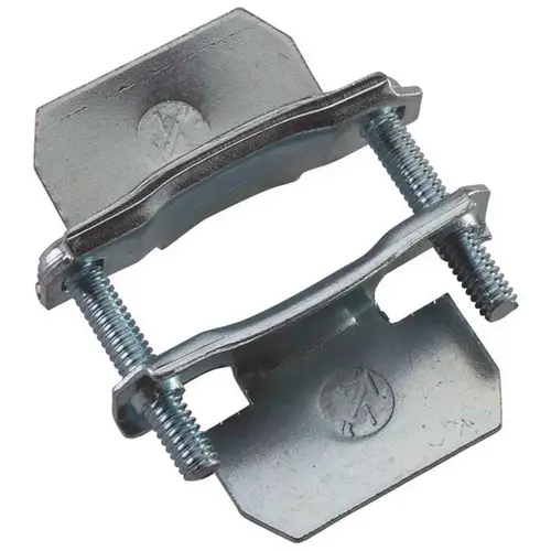 1/2 In. Galvanized Steel 2-Piece Clamp Connector - pack of 5