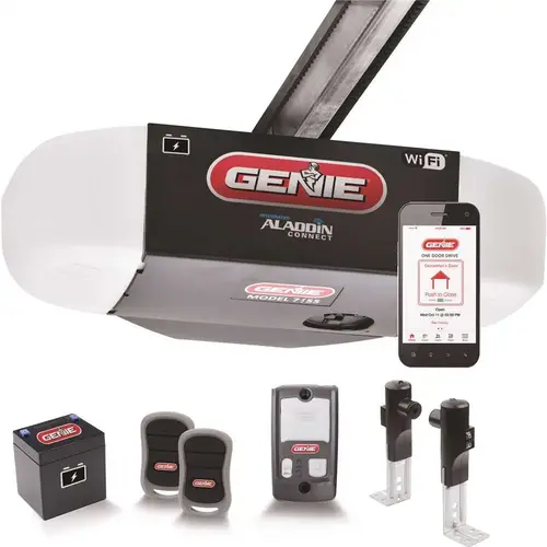 1 HPC Ultra-Quiet Belt Drive Smart Garage Door Opener with Battery Backup and Aladdin Connect Smart Home