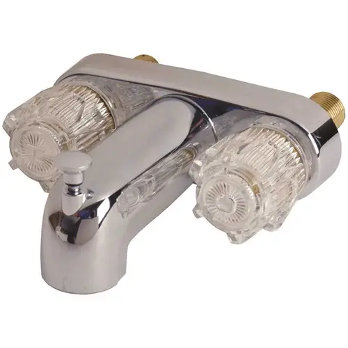 Mobile Home and RV 4 in. 2-Handle Tub and Shower Faucet in Chrome (Valve Not Included) Mobile Home and RV 4 in. 2-Handle Tub and Shower Faucet in Chrome (Valve Not Included)