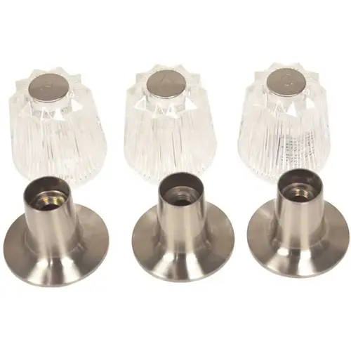 2.62 in. Metal and Acrylic Faucet Trim Kit for Price Pfister Faucets Brushed Nickel 2.62 in. Metal and Acrylic Faucet Trim Kit for Price Pfister Faucets Brushed Nickel