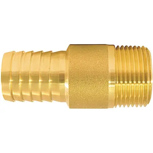 1 in. x 1 in. Brass Barb x MPT Adapter