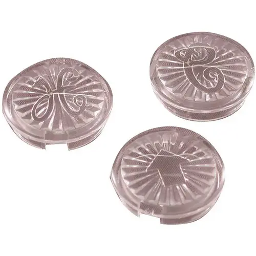 Hot/Cold/Diverter Index Buttons (For Faucet Handles) Clear Hot/Cold/Diverter Index Buttons (For Faucet Handles) Clear
