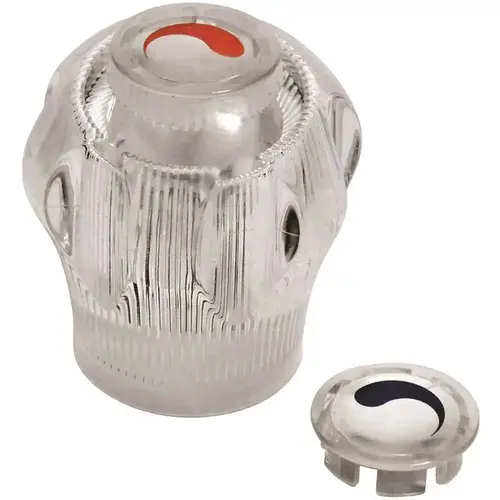 Small Universal Replacement Faucet Handle in Clear Acrylic Small Universal Replacement Faucet Handle in Clear Acrylic