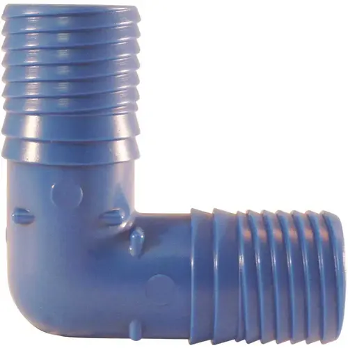 1 in. Polypropylene Blue Twister Insert 90-Degree Elbow