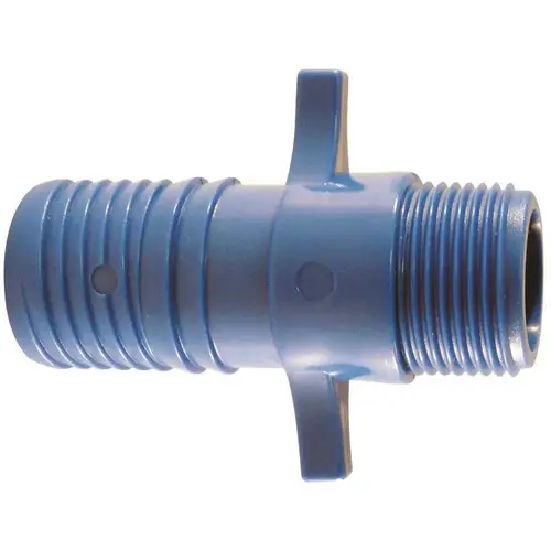 1 in. Polypropylene Blue Twister Insert x 3/4 in. MPT 1 in. Polypropylene Blue Twister Insert x 3/4 in. MPT