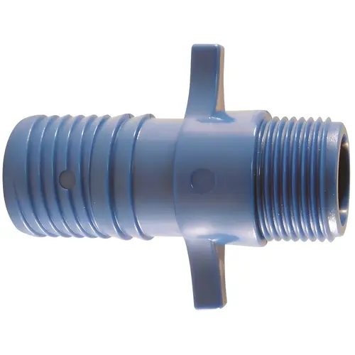 1 in. Polypropylene Blue Twister Insert x 3/4 in. MPT 1 in. Polypropylene Blue Twister Insert x 3/4 in. MPT