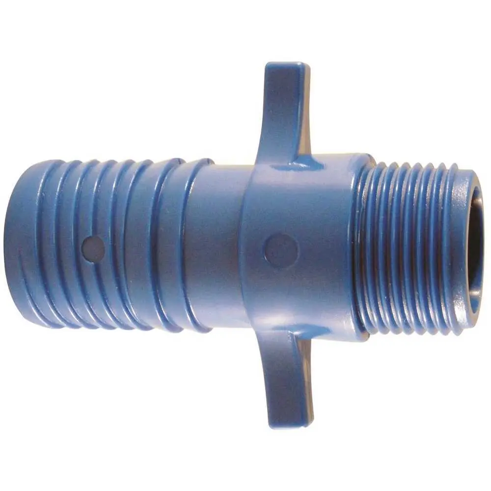 National Brand Alternative 1 in. Polypropylene Blue Twister Insert x 3/4 in. MPT ABTMA134 National Brand Alternative 1 in. Polypropylene Blue Twister Insert x 3/4 in. MPT ABTMA134
