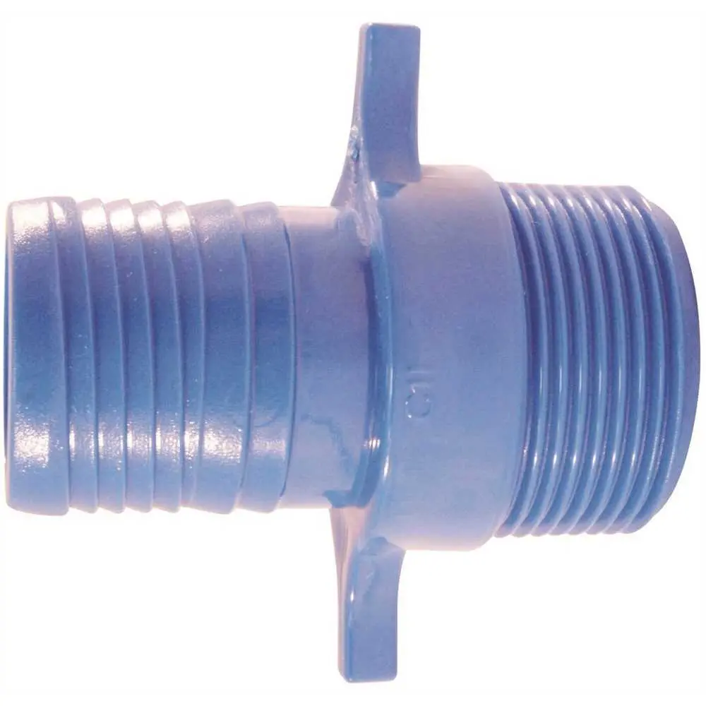 National Brand Alternative 1-1/4 in. Polypropylene Blue Twister Insert x MPT ABTMA114