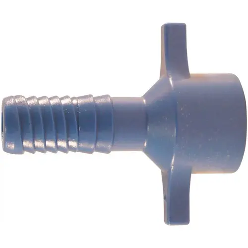 1/2 In. Barb Insert Blue Twister Polypropylene X Fpt Adapter Fitting 1/2 In. Barb Insert Blue Twister Polypropylene X Fpt Adapter Fitting