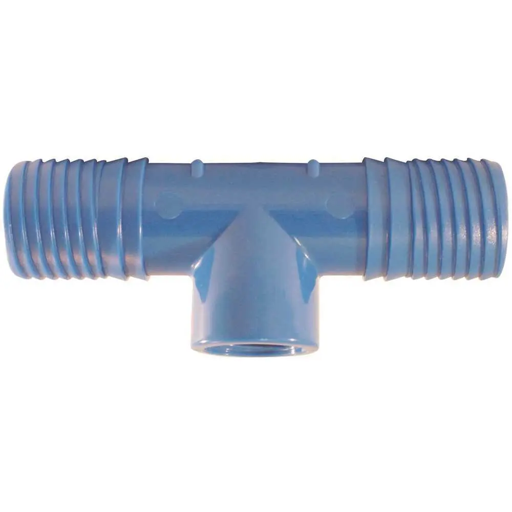 National Brand Alternative 1 in. x 1/2 in. Blue Twister Polypropylene Insert x FPT Tee ABTFT1112
