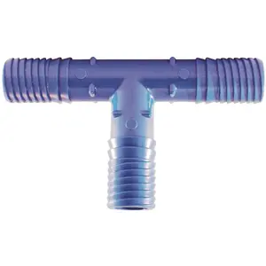 National Brand Alternative ABTT34 3/4 In. Barb Insert Blue Twister Polypropylene Tee Fitting