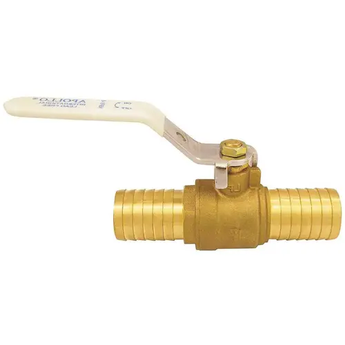1 in. Brass Insert Poly Ball Valve Chrome Plated
