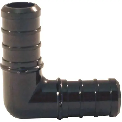 ApolloPEX Series Pipe Elbow, 1/2 in, Barb, 90 deg Angle, Poly Alloy, 200 psi Pressure Black - pack of 5 ApolloPEX Series Pipe Elbow, 1/2 in, Barb, 90 deg Angle, Poly Alloy, 200 psi Pressure Black - pack of 5