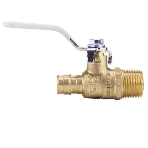 1/2 in. Brass PEX-A Barb x 1/2 in. Male Pipe Thread Ball Valve