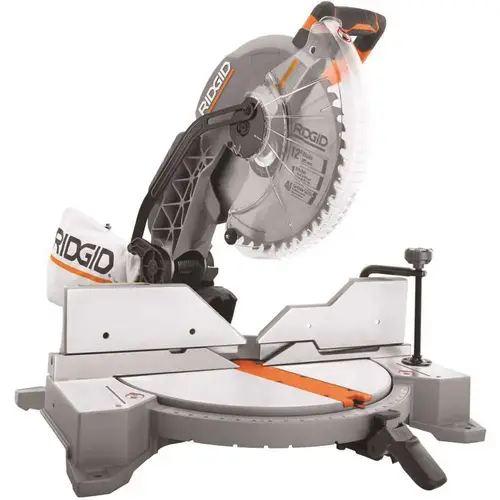 RIDGID 15 Amp Corded 12 in. Dual Bevel Miter Saw with LED Orange RIDGID 15 Amp Corded 12 in. Dual Bevel Miter Saw with LED Orange
