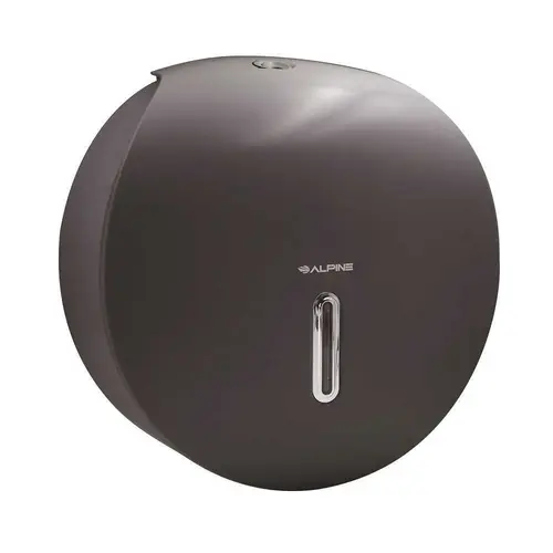 Gray Plastic Single Roll Jumbo Toilet Paper Dispenser