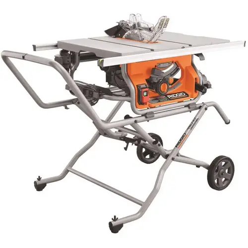 RIDGID 10 in. Pro Jobsite Table Saw with Stand Orange