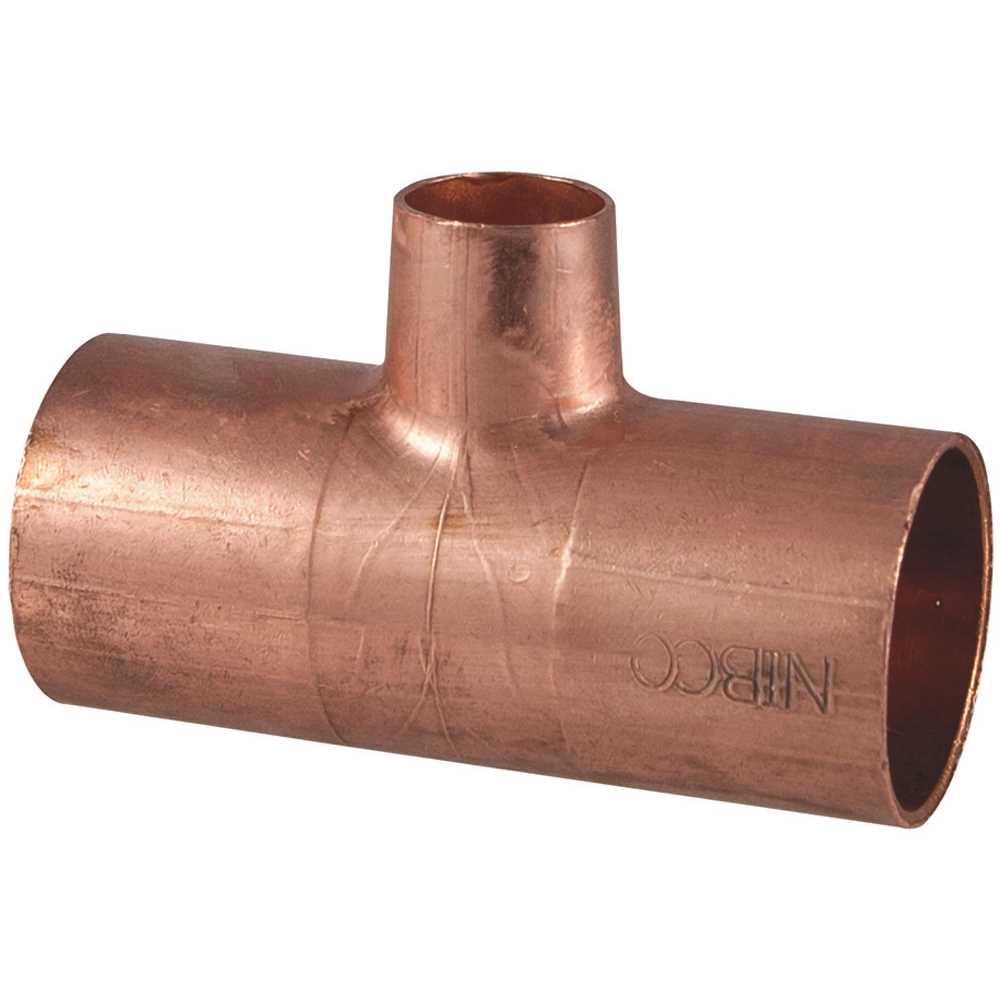 Danco C611HD1134 1 in. x 1 in. x 3/4 in. Copper Pressure Sweat x Sweat x Sweat Reducing Tee Fitting