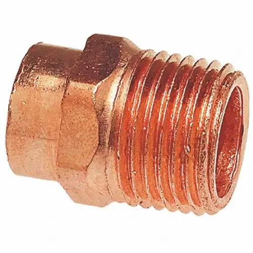 1 in. Wrot Copper C x M Adapter
