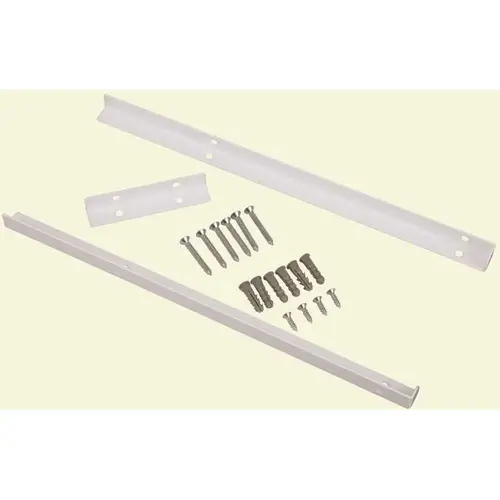 Selectives 14 in. White Metal Shelf Bracket Support Kit Selectives 14 in. White Metal Shelf Bracket Support Kit