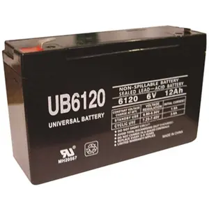 UPG D5736 6-Volt 12 Ah F2 AGM Battery