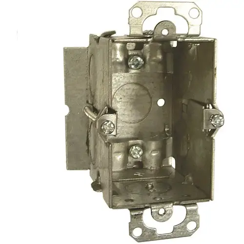 3 in. x 2 in. Gangable Switch Electrical Box, NMSC Clamps and Plaster Ears Gray 3 in. x 2 in. Gangable Switch Electrical Box, NMSC Clamps and Plaster Ears Gray